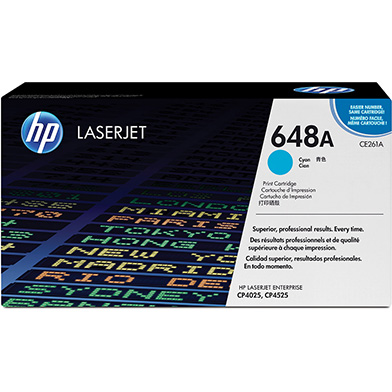 HP CNHPCE261A 648A Cyan Toner Cartridge (11,000 Pages)